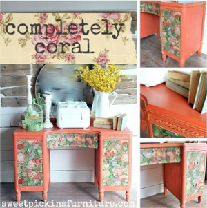 Sweet Pickins Milk Paint - completely coral