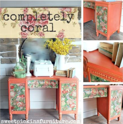 Sweet Pickins Milk Paint - completely coral