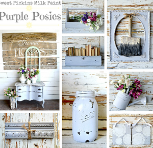 Sweet Pickins Milk Paint - Purple Posies