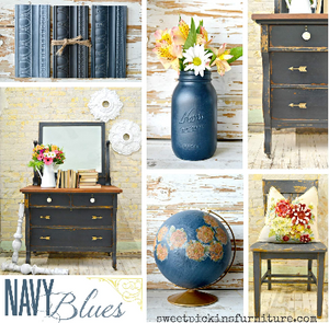 Sweet Pickins Milk Paint -  Navy Blues