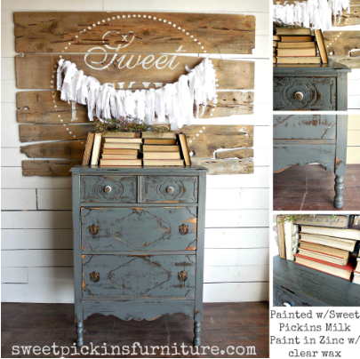 Sweet Pickins Milk Paint - Zinc