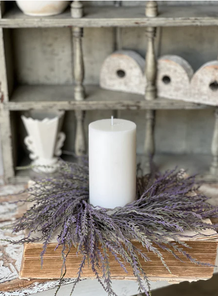 Ever After Sage Candle Ring | 13" | Purple