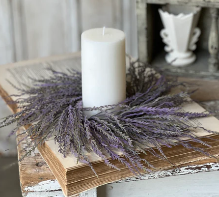 Ever After Sage Candle Ring | 13" | Purple