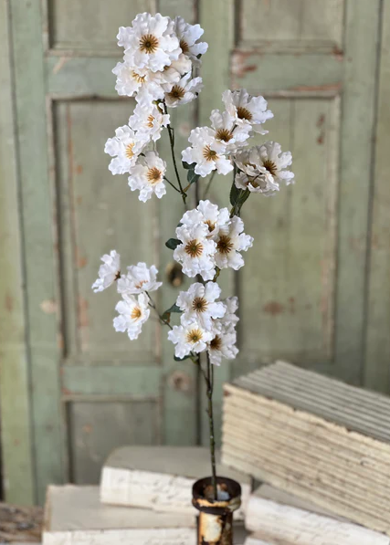Frill Flower Spray | 39" | Cream