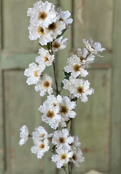 Frill Flower Spray | 39" | Cream