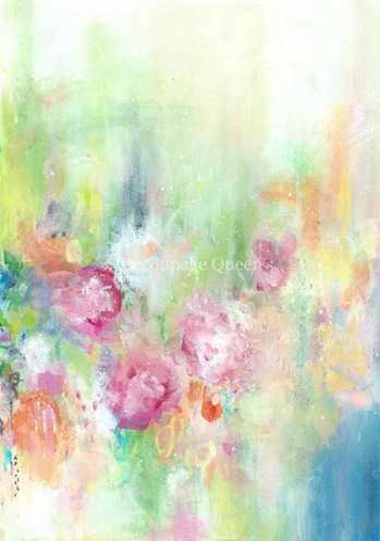 Decoupage Queen: Ellen J Goods - Cottage Roses I