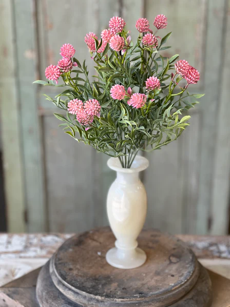 17" Thimble Buds Bush | Pink