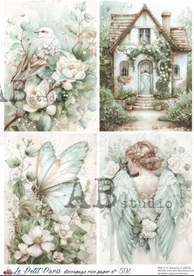 AB Studios: Soft Garden Fantasy Illustration Panel