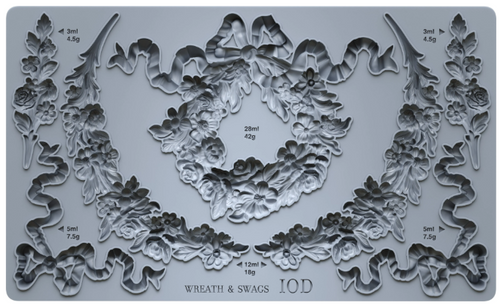 Wreath & Swags 6x10 IOD Mould