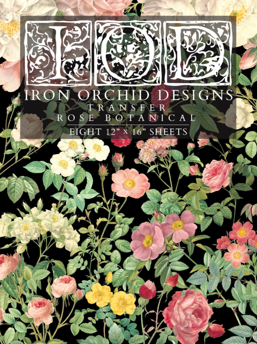 Rose Botanical IOD Transfer 12x16 Pad™
