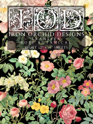 Rose Botanical IOD Transfer 12x16 Pad™