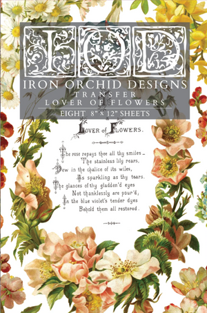 Lover of Flowers IOD Transfer 8x12 Pad™