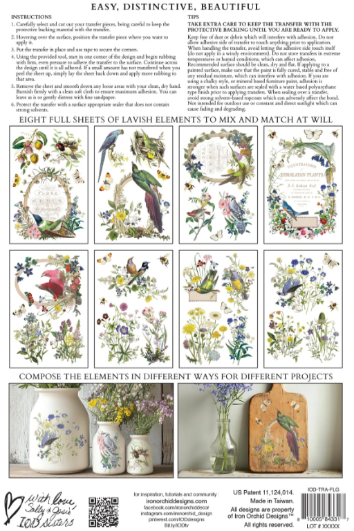Flora Greca IOD Transfer 8x12 Pad™