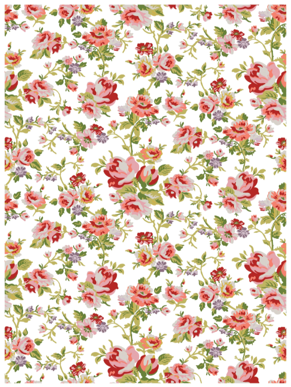 Ditsy Blooms IOD Paint Inlay 12x16 Pad™