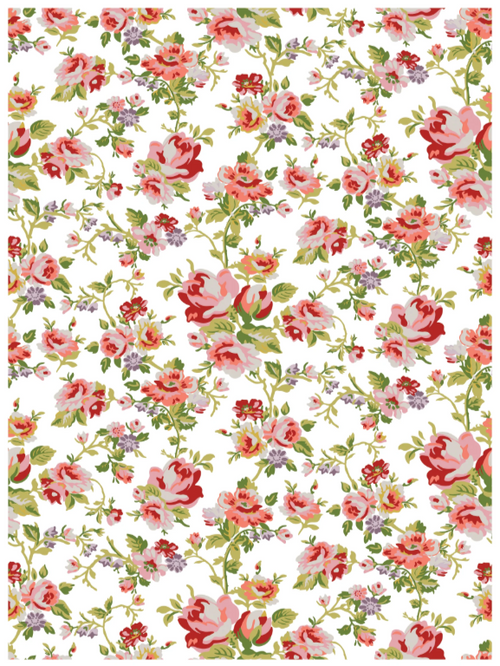 Ditsy Blooms IOD Paint Inlay 12x16 Pad™