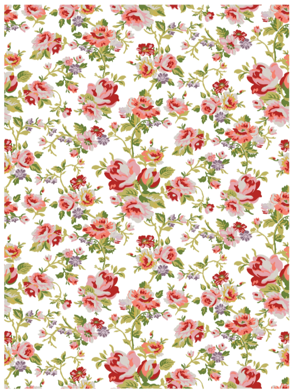 Ditsy Blooms IOD Paint Inlay 12x16 Pad™