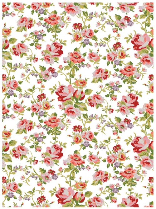Ditsy Blooms IOD Paint Inlay 12x16 Pad™