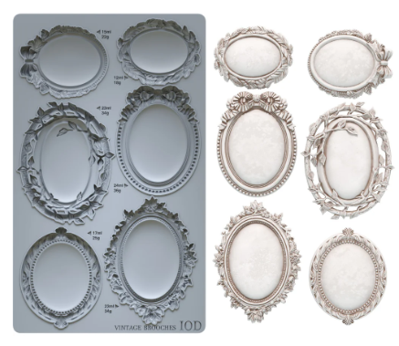 Vintage Brooches 6x10 IOD Mould™