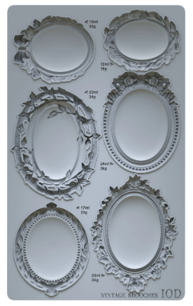 Vintage Brooches 6x10 IOD Mould™
