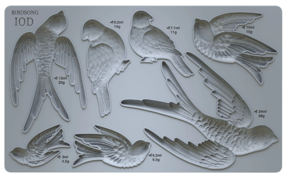 Birdsong 6X10 IOD Mould