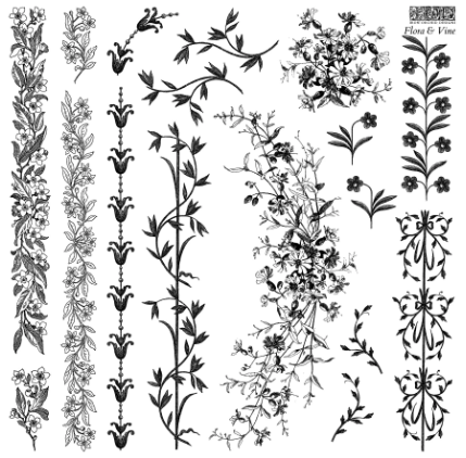 Flora & Vine 12x12 IOD Stamp™