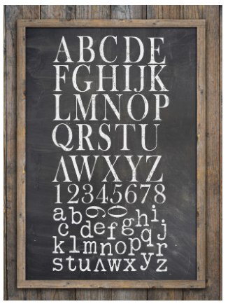 Typesetting 12x12 Decor Stamp