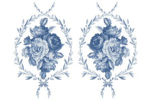 Trompe l'oeil Bleu IOD Paint Inlay 12x16 Pad