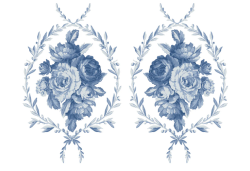 Trompe l'oeil Bleu IOD Paint Inlay 12x16 Pad