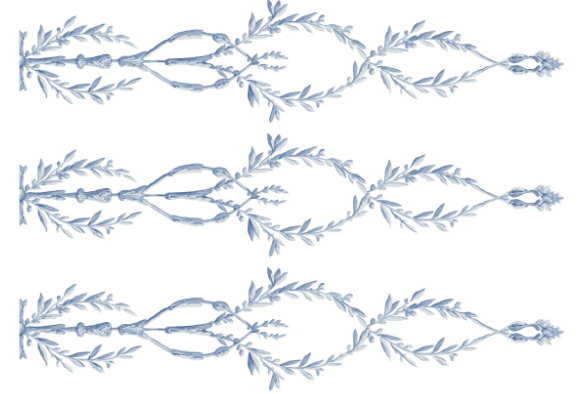 Trompe l'oeil Bleu IOD Paint Inlay 12x16 Pad
