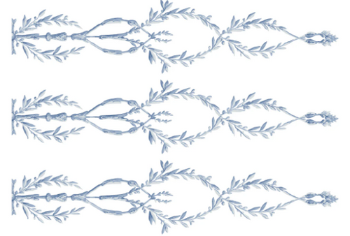 Trompe l'oeil Bleu IOD Paint Inlay 12x16 Pad