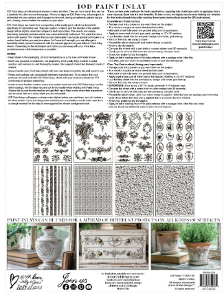 Delft Traditions Noir IOD Paint Inlay 12x16 Pad™