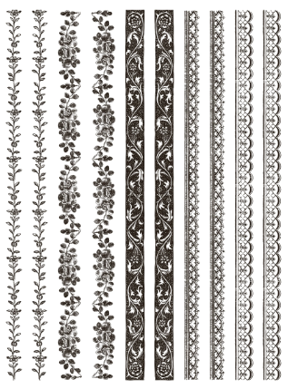 Delft Traditions Noir IOD Paint Inlay 12x16 Pad™