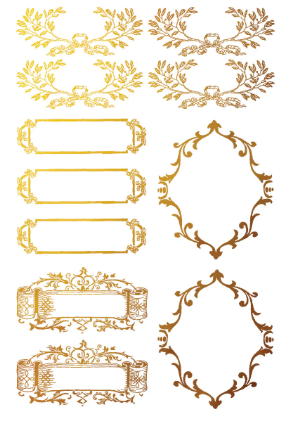 Petits Ornements IOD Foil Transfer 8x12 Pad™