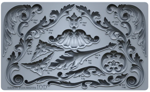 Dainty Flourishes 6X10 IOD Mould