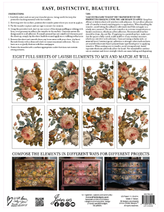 Joie des Roses IOD Transfer 12x16 Pad™