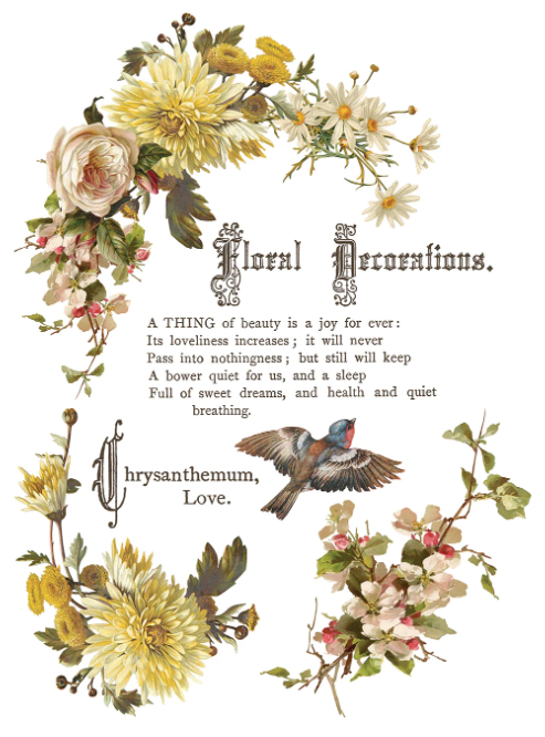 Flowers by the Poets IOD Transfer 12x16 Pad™