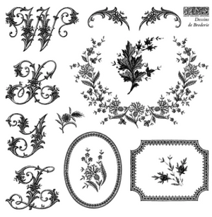 Dessins de Broderie Labels 6x6 IOD Stamp™