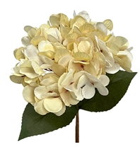 Faux Dried Hydrangea pick 13.5'' - Cream