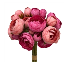 Mini Ranunculus Bundle X 9 - Pink