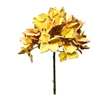 Faux Dried Meadowlands Hydrangea Stem 22" - Orange