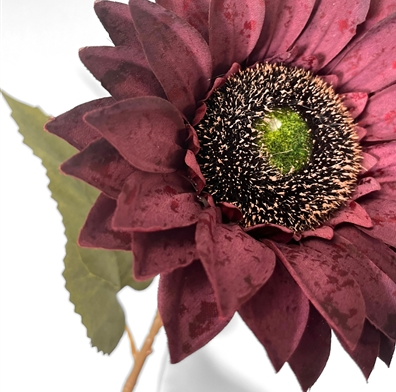 Vintage Fabric Sunflower Stem 27''