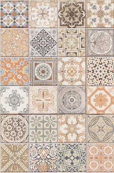 Moorish Tiles - A3 Rice Decoupage Paper