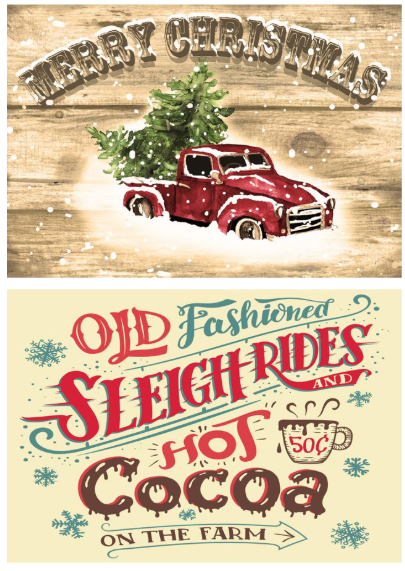 Snowed In - A3 Rice Decoupage Paper