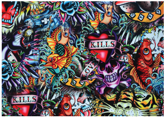Vintage Tattoo - A1 Rice Decoupage Paper