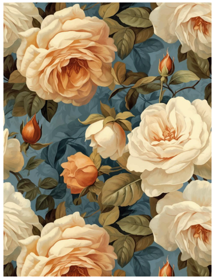 Heirloom Roses - Rice Decoupage Paper