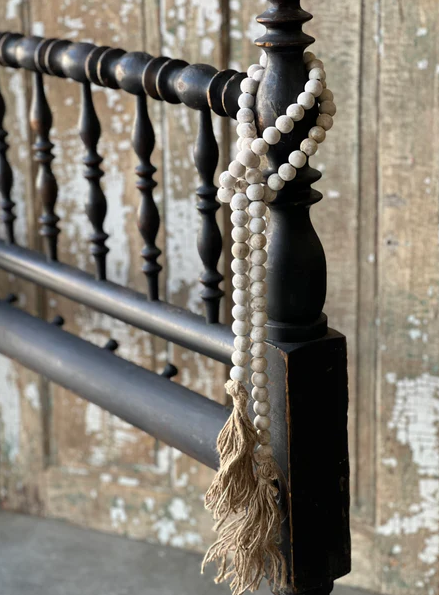Tassel Tied Garland | White Wash