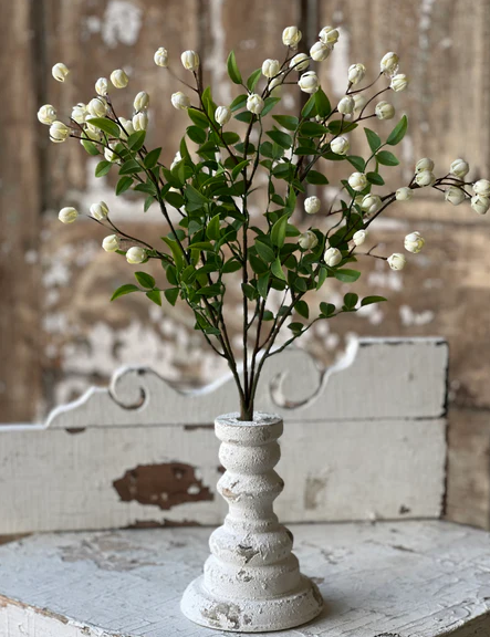 15.5" Billows Buds Bush | Cream