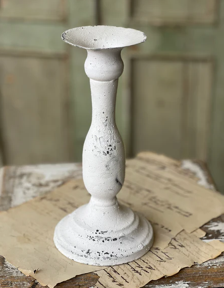 Alette Candle Holder | Cream | 10"