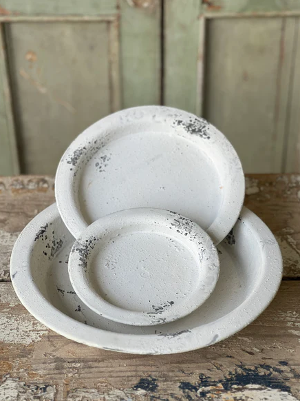 Footed Trays | Cream