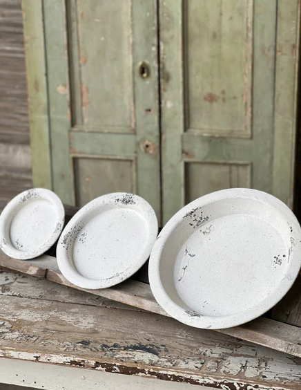 Footed Trays | Cream